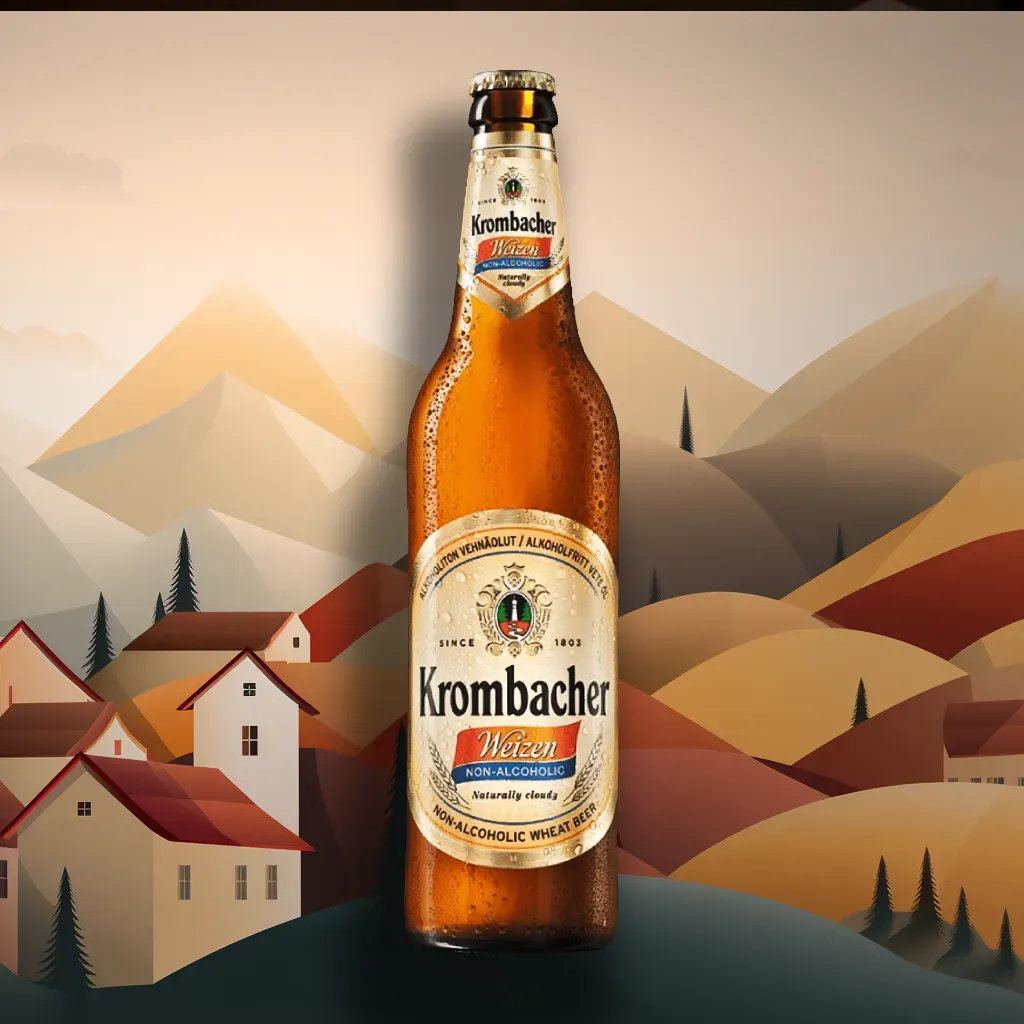 Krombacher weizen alcohol free beer 0 5 abv 